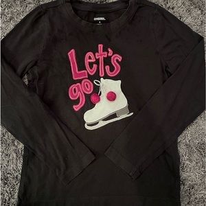 Charcoal gray Gymboree long sleeve tee. Size 6